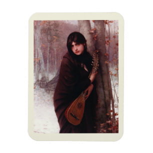 Imán Jules Joseph Lefebvre, Chica con un arte de Mandol