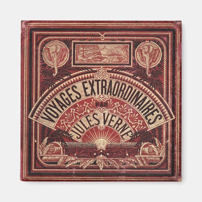 IMÁN JULES VERNE “VIAJES EXTRAORDINARIOS” (1878) (Frente)