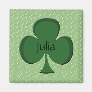 Imán Julia Shamrock Name Magnet