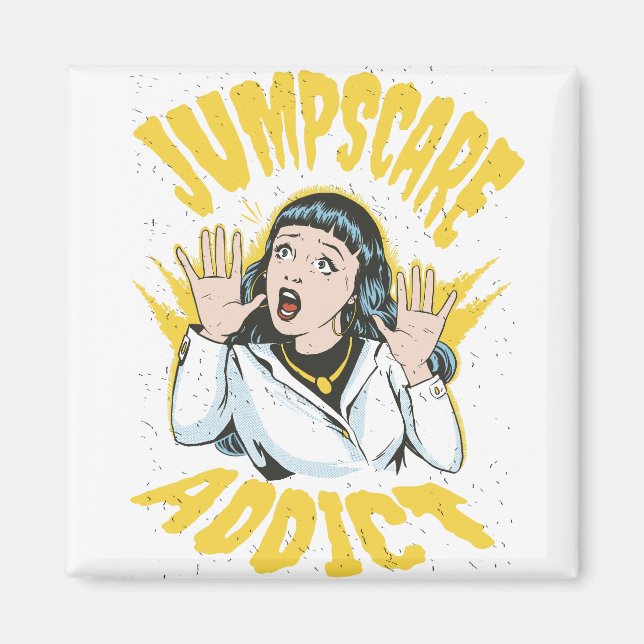 Imán  Jumpscare Addict  (Frente)