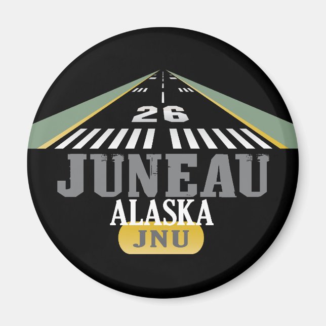 Imán Juneau Alaska - Aeródromo (Frente)