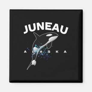 Imán Juneau Alaska Orca Ballena Asesina Observación Cam