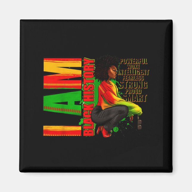 Imán Juneteenth 1865 libertad afroamericana negra su (Frente)