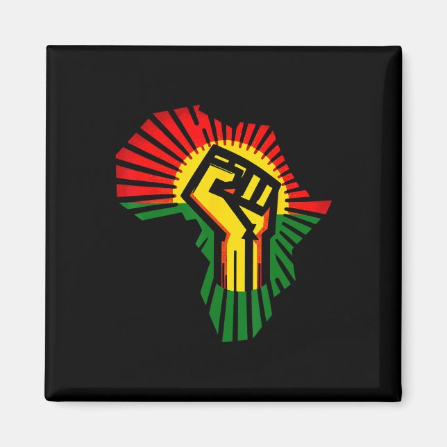 Imán Juneteenth 1865 Mes de la Historia Negra Afroameri (Frente)
