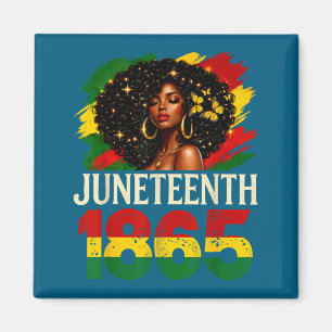 Imán Juneteenth 1865 mujeres negras orgullo afroamerica