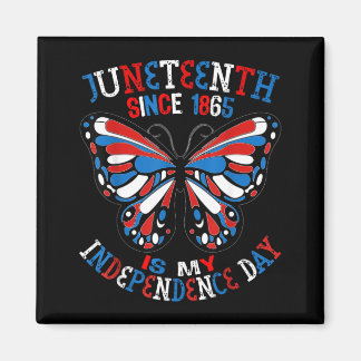 Imán Juneteenth Es El Día De La Independencia Mariposa 