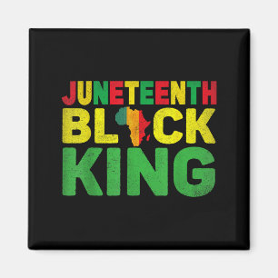 Imán Juneteenth rey negro melanina papá día del padre