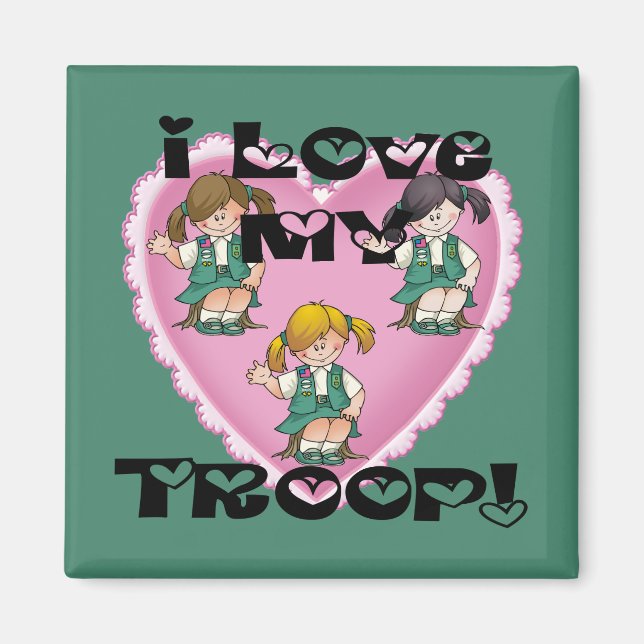Imán Junior I Love My Troop Heart (Frente)