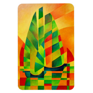 Imán Juntas chinas, atardecer, velas y sombras negritas