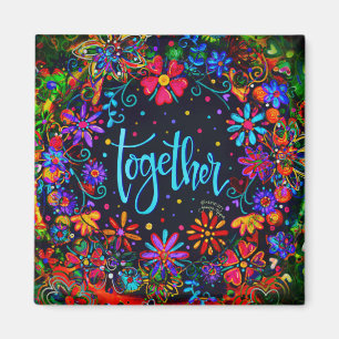 Imán Juntos Fun Floral Trendy ONE WORD Inespiritualidad