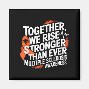 Imán Juntos Nos Levantamos Cinta Naranja Esclerosis Múl