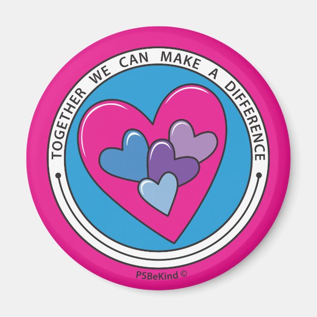 Imán Juntos Podemos Hacer Una Diferencia De 2_ Magnet 2 (Frente)