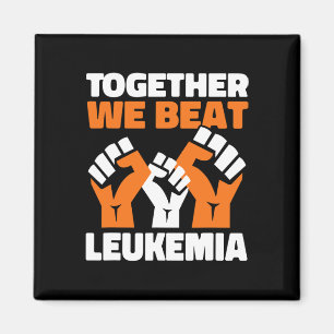 Imán Juntos Vencemos la Leucemia Conciencia del Cáncer 