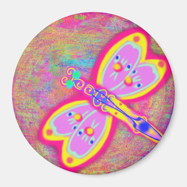 Imán Júpiter Moth por flor eléctrica (Frente)