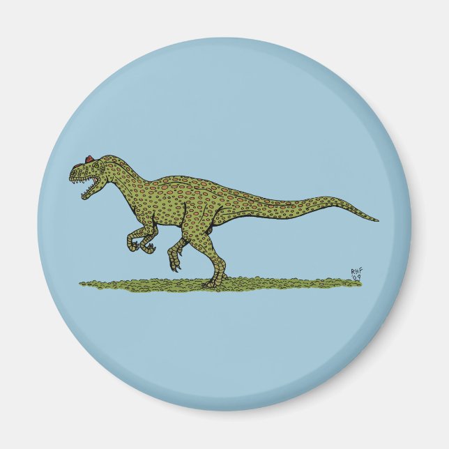Imán Jurásico Dinosaurio Allosauro (Frente)