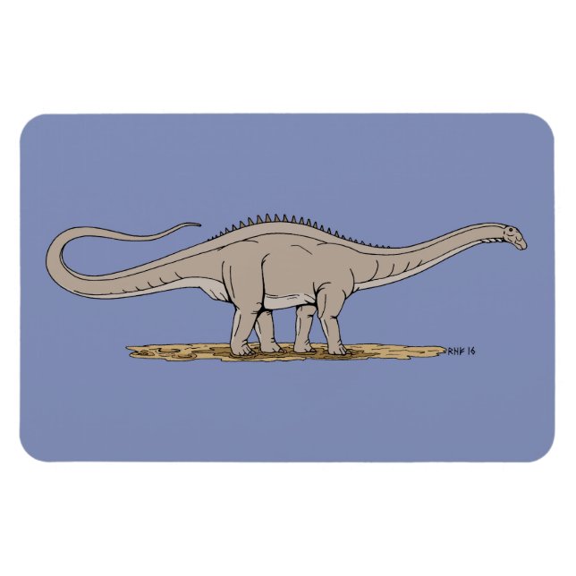 Imán Jurásico Dinosaurio Apatosauro (Horizontal)