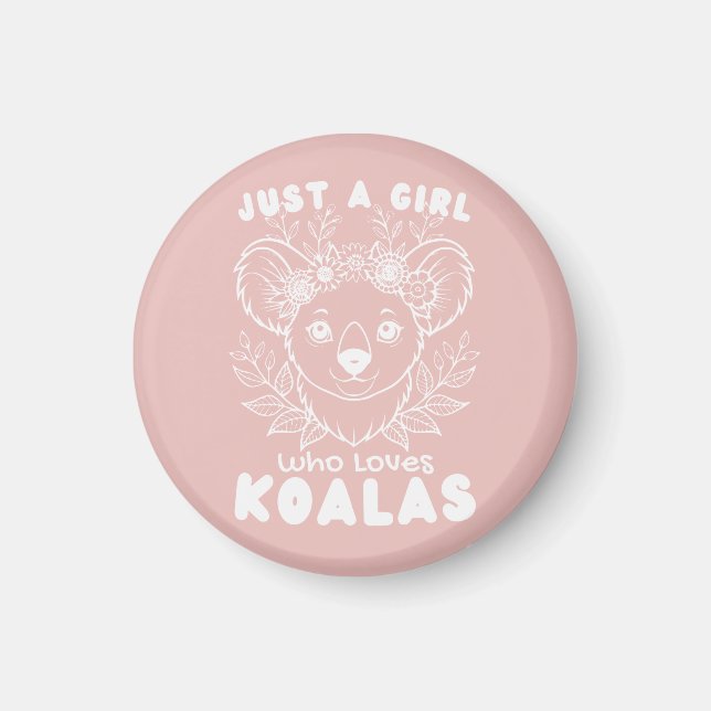 Imán Just a Girl who Loves Koalas (Frente)