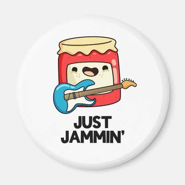 Imán Just Jammin Funny Rocker Jam Pun (Frente)
