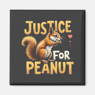 Imán Justicia para el cacahuete La ardilla P’nut PNut P