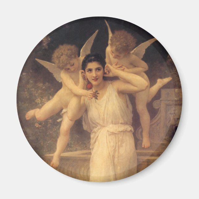 Imán Juventud de Bouguereau, retrato de los Ángeles vic (Frente)