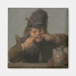 Imán Juventud Haciendo Face Adriaen Brower pintando art