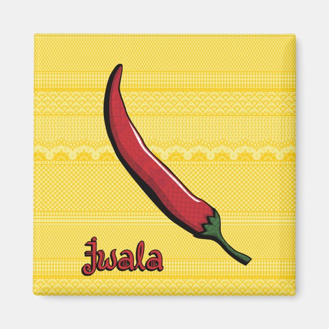 Imán Jwala Chili Pepper Magnet (Frente)