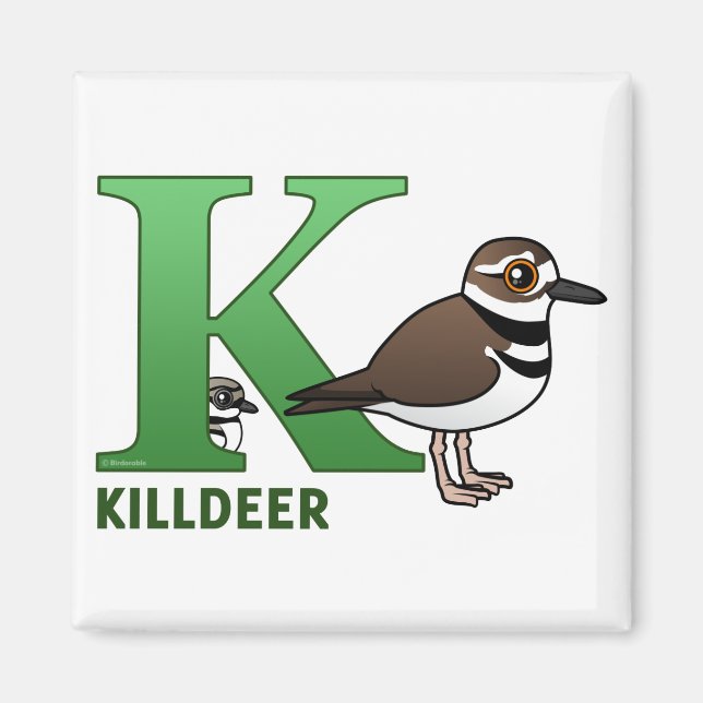 Imán K es para Killdeer (Frente)