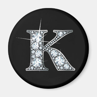 Imán "K" Faux-"Diamond Bling" Magnet