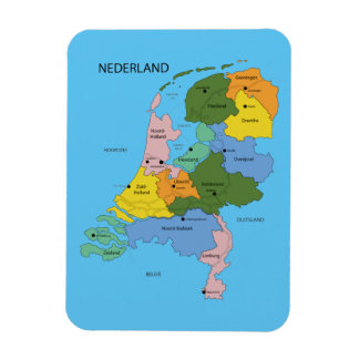Imán Kaart van Nederland magneet