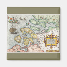 Kaart van Zeeland (1592) de Frans Hogenberg.