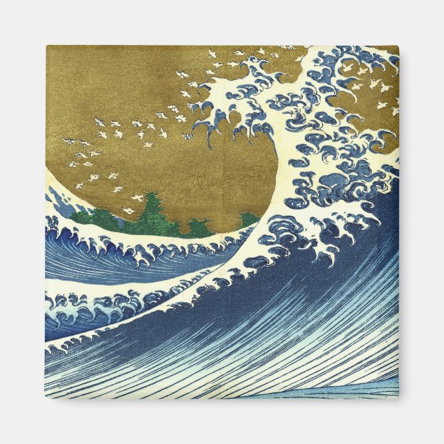 Imán Kaijo no Fuji Hokusai ola obra maestra Kanagawa (Frente)