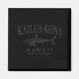 Imán Kailua - kona hawaii tiburón arte retro pizarra pe