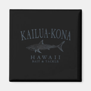 Imán Kailua - kona hawaii tiburón arte retro pizarra pe