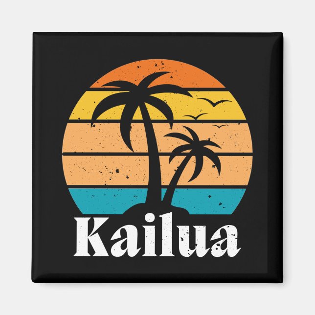 Imán Kailua Retro Vintage (Frente)