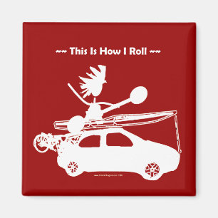 Imán ¡Kajak en el coche - éste es cómo ruedo!