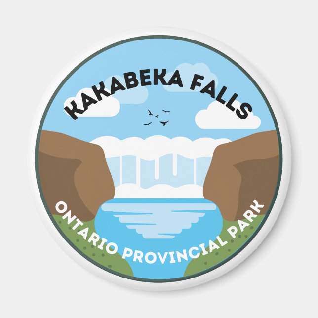 Imán Kakabeka Falls Ontario Provincial Park Magnet (Frente)