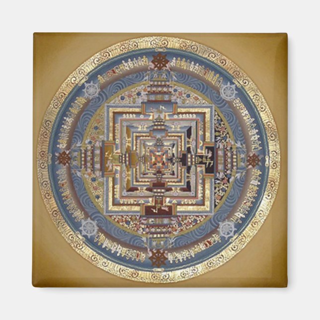 Imán Kalachakra Mandala B Magnet (Frente)