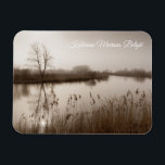 Imán Kalkense meersen, Tranquil Landscape, Belgium<br><div class="desc">The tranquil old arm of the river Scheldt at Kalkense Meersen Nature reserve in Wichelen, East Flanders, Belgium is a serene scene with soft hues of browns and taupe. The gentle fog hangs over the landscape like a delicate veil, adding a sense of mystery and enchantment. A beautiful souvenir from...</div>