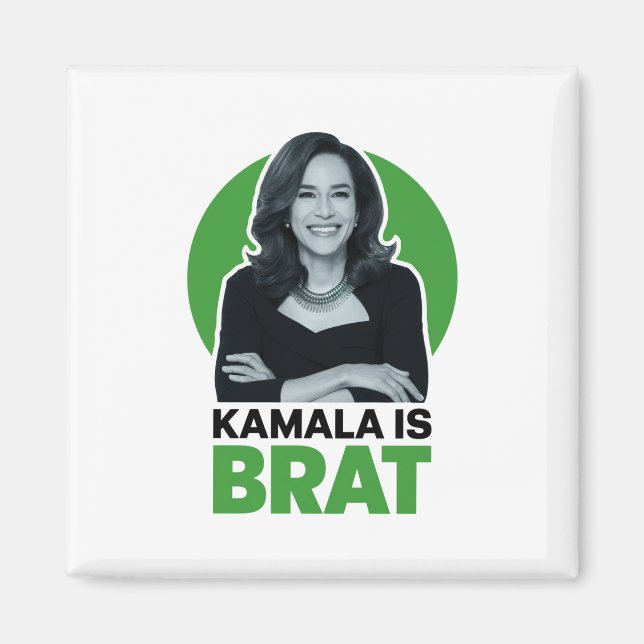Imán Kamala es divertida sarcástica Brat (Frente)