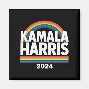 Imán Kamala Harris 2024 Arcoíris Orgullo Gay LGBT Elecc