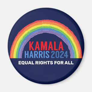 Imán Kamala Harris 2024 Elección Rainbow LGBTQ