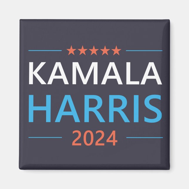 Imán Kamala Harris 2024 para el presidente (Frente)
