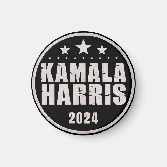 Imán Kamala Harris 2024 Para Presidente Retro Elección (Frente)
