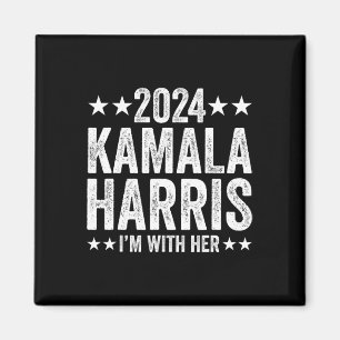 Imán Kamala Harris 2024 por la campaña presidencial que