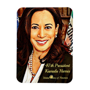 Imán Kamala-Harris-47ª Presidenta-Estados Unidos de Amé