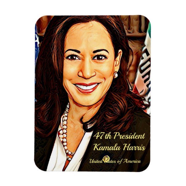 Imán Kamala-Harris-47ª Presidenta-Estados Unidos de Amé (Vertical)