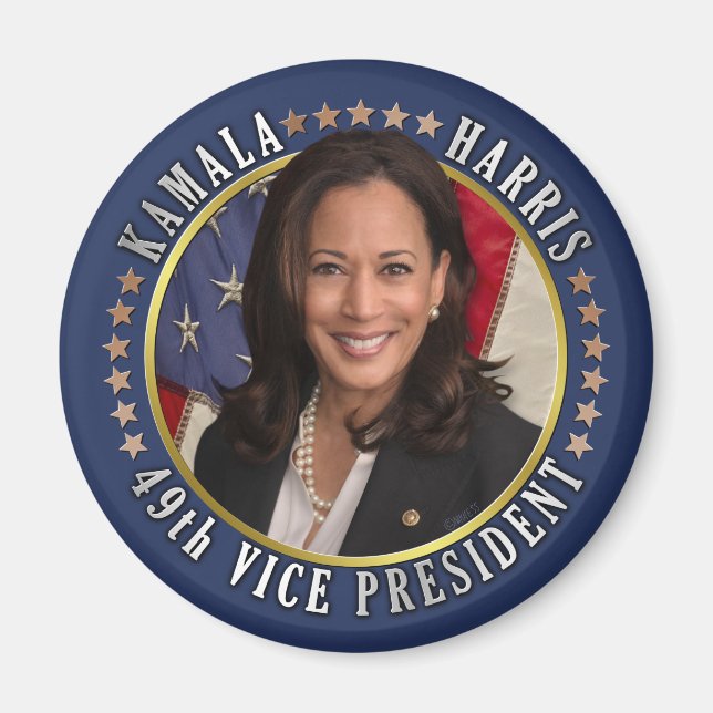Imán Kamala Harris 49ª Conmemoración del Vicepresidente (Frente)