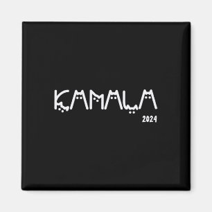 Imán Kamala Harris Cat Lettering Positive Grny