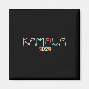 Imán Kamala Harris Cat Letting Funny Cat Ladies Para K