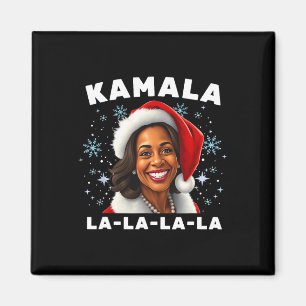 Imán Kamala Harris divertida Navidad 2024 Comma La Men 